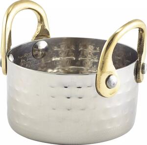 GENWARE Servírovacia miska nerezová, tepaný povrch, výška: 40 mm, priemer: 75 mm