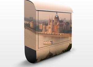 Poštová schránka s potlačou Budapest Skyline