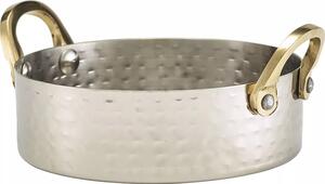 GENWARE Servírovacia miska nerezová, tepaný povrch, výška: 35 mm, ø: 120 mm