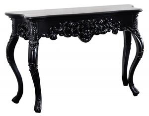 (3557) VENICE konzolový stolík čierny matný 110 cm