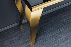 (3561) MODERNO TEMPO konzolový stolík čiernozlatý opál 145 cm