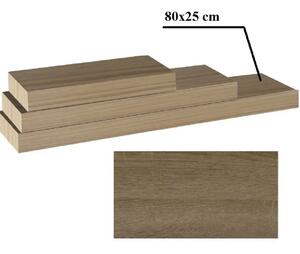 NovýNábytok.sk Polica 80 cm Rala (dub truffel). Vlastná spoľahlivá doprava až k Vám domov. 1014969