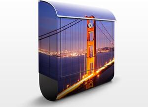 Poštová schránka s potlačou Most Golden Gate v noci
