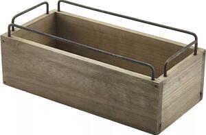 GENWARE Drevená bednička, výška: 97 mm, dĺžka: 250 mm, šírka: 120 mm