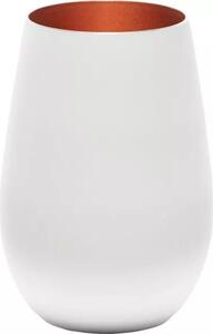 Pohár Stölzle Elements 465 ml, biely/bronzový (6 ks)