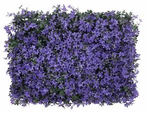 Umelý plot z listov 24 ks fialový 40x60 cm