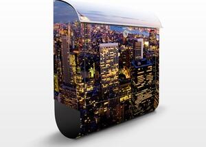 Poštová schránka s potlačou New York Skyline bei Nacht
