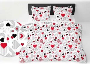 Obliečky flanelové Love dream 200x140cm+90x70cm TiaHome