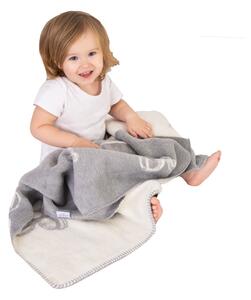 Babymatex Detská deka Teddy sivá, 75 x 100 cm