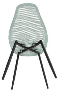 KONDELA Jedálenská stolička, zelená/čierna, TEGRA TYP 2