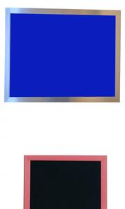 Toptabule.sk CHRM01 Modrá kriedová tabuľa PREMIUM v chromovom ráme 60x40cm / magneticky