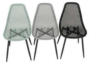 KONDELA Jedálenská stolička, zelená/čierna, TEGRA TYP 2