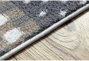 Detský kusový koberec Zvieratka sivý 160x220cm