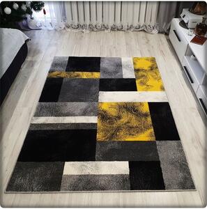 Dekorstudio Moderný koberec SUMATRA - Žltý vzor Rozmer koberca: 60x100cm
