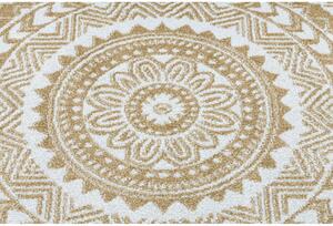 +Kusový koberec Matto béžový kruh 120cm