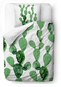 Obliečky z bavlneného saténu Butter Kings Cactus Watercolour, 135 x 200 cm