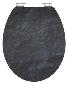 Schütte WC sedadlo BLACK STONE | MDF HG, Soft Close