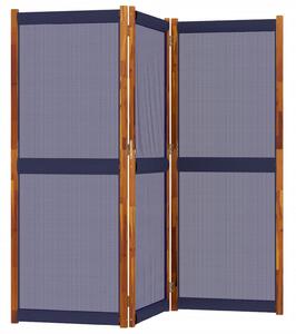 3-panelový paraván tmavomodrý 210x180 cm