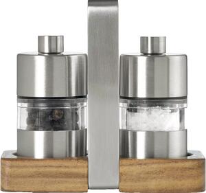 AdHoc ​Menážka sada mlynčekov na korenie a soľ, výška: 93 mm, dĺžka: 100 mm, šírka: 52 mm