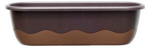 Plastia Samozavlažovací truhlík Mareta hnedá, 60 cm