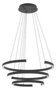 Eglo 390532 - LED stmievateľný luster na lanku LABONETE LED/50W/230V čierny + diaľkový ovládač