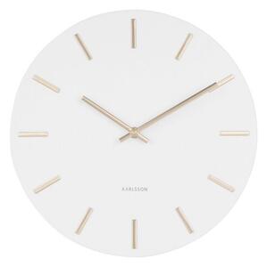 Karlsson 5821WH Dizajnové nástenné hodiny, pr. 30 cm