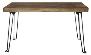 Odkladací stolík Paulownia svetlé drevo, 81 x 38 cm