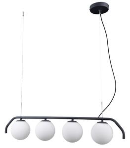 Italux PND-3300-4-BK závesné stropné svietidlo Cari 4x5W | G9 - čierna, biela