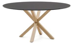 Okrúhly jedálenský stôl so sklenenou doskou ø 150 cm Argo – Kave Home