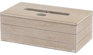 Box na vreckovky Beatty hnedá, 25 x 13,5 x 9 cm