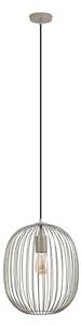 Závesný luster na lanku OVELLA 1xE27/15W/230V pr. 34 cm béžový
