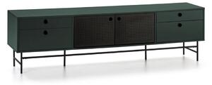 Čierno-zelený televízny stolík Teulat Punto