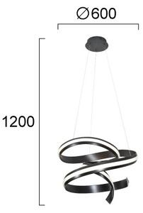 LED luster na lanku AREZIA LED/62W/230V čierny