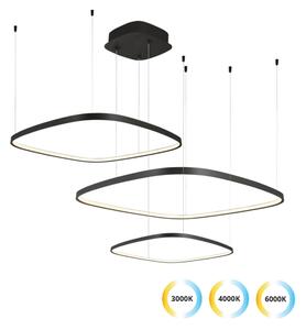 Stmievateľný LED luster na lanku LORENZO LED/70W/230V 3000/4000/6000K čierna + DO