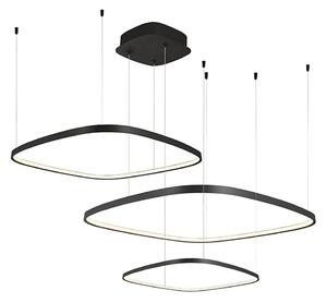Stmievateľný LED luster na lanku LORENZO LED/70W/230V 3000/4000/6000K čierna + DO