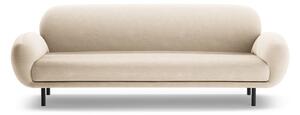 Béžová pohovka z textílie buklé 208 cm Poppy – Micadoni