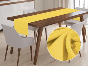 Biante Dekoračný behúň na stôl Rongo RG-050 Svetlo žltý 20x120 cm