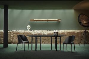 Čierny oválny jedálenský stôl Teulat Junco, dĺžka 200 cm