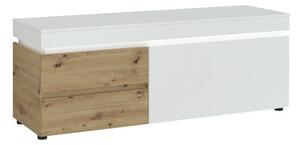 TV komoda LUCI dub artisan/alpská biela, šírka 150 cm