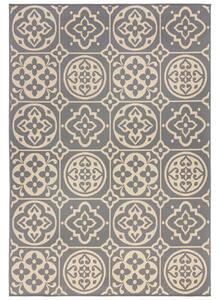 Flair Rugs koberce Kusový koberec Florence Alfresco Tile Grey - 160x160 (priemer) kruh cm