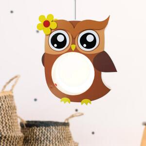 Elobra Owl - brown 130162 detské svietidlá