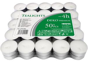 Sada čajových sviečok Deko premium, 50 ks