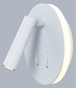 Italux SP.7348-02A-WH LED nástenná lampička s vypínačom Nemo 1x9W | 3200K - biela