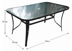 Massive home | Jídelní stůl Figi IV - deska z tvrzeného skla MH1948010