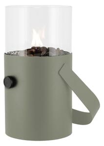 Olivovozelená plynová lampa Cosi Original, výška 30 cm