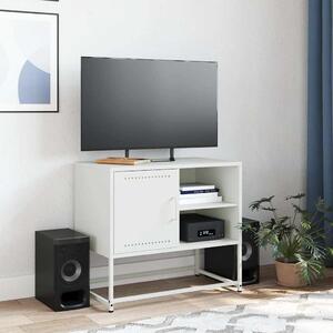 TV skrinka biela 68x39x60,5 cm oceľ