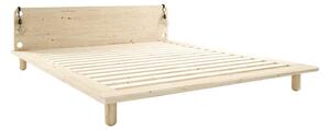 Dvojlôžková posteľ z borovicového dreva s roštom 180x200 cm Peek – Karup Design
