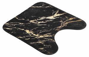 Čierna/v zlatej farbe kúpeľňová predložka 45x45 cm Aquamarbre – douceur d'intérieur