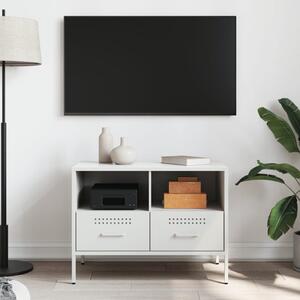 TV skrinka biela 68x39x50,5 cm oceľ