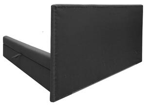 Posteľ s matracom LINETTE čierna, 180x200 cm